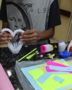 Adolescente internado faz origami